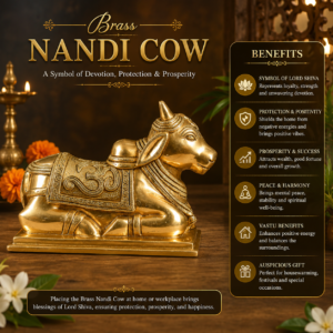 Brass Nandi Statue