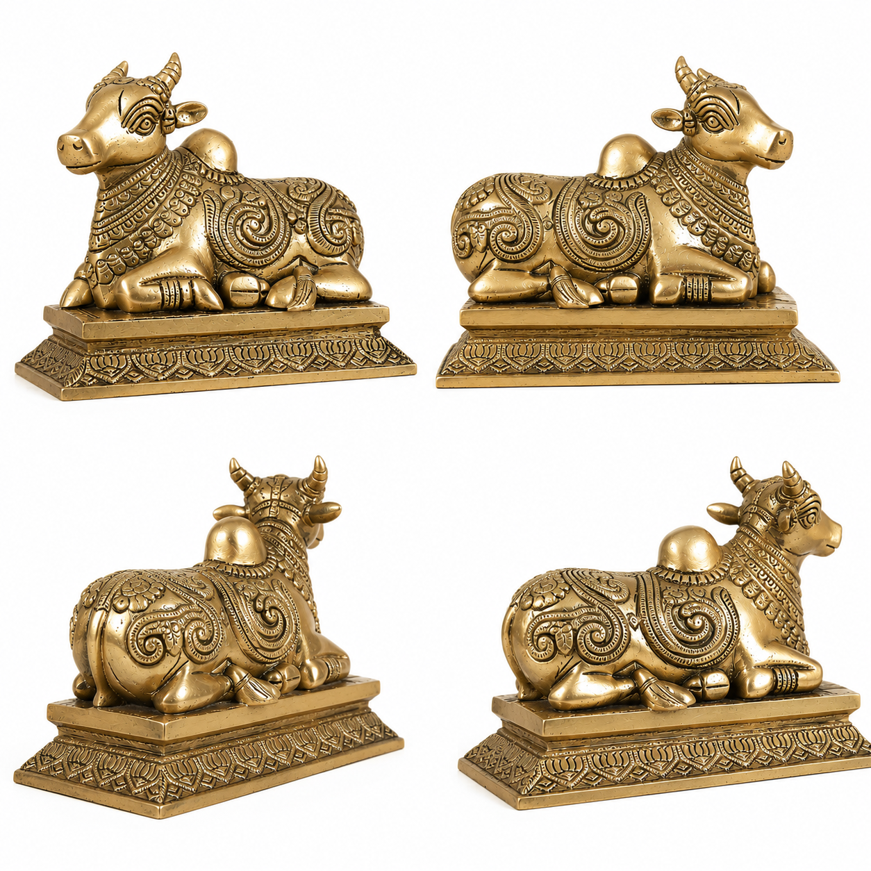 Brass Nandi Statue - Image 6