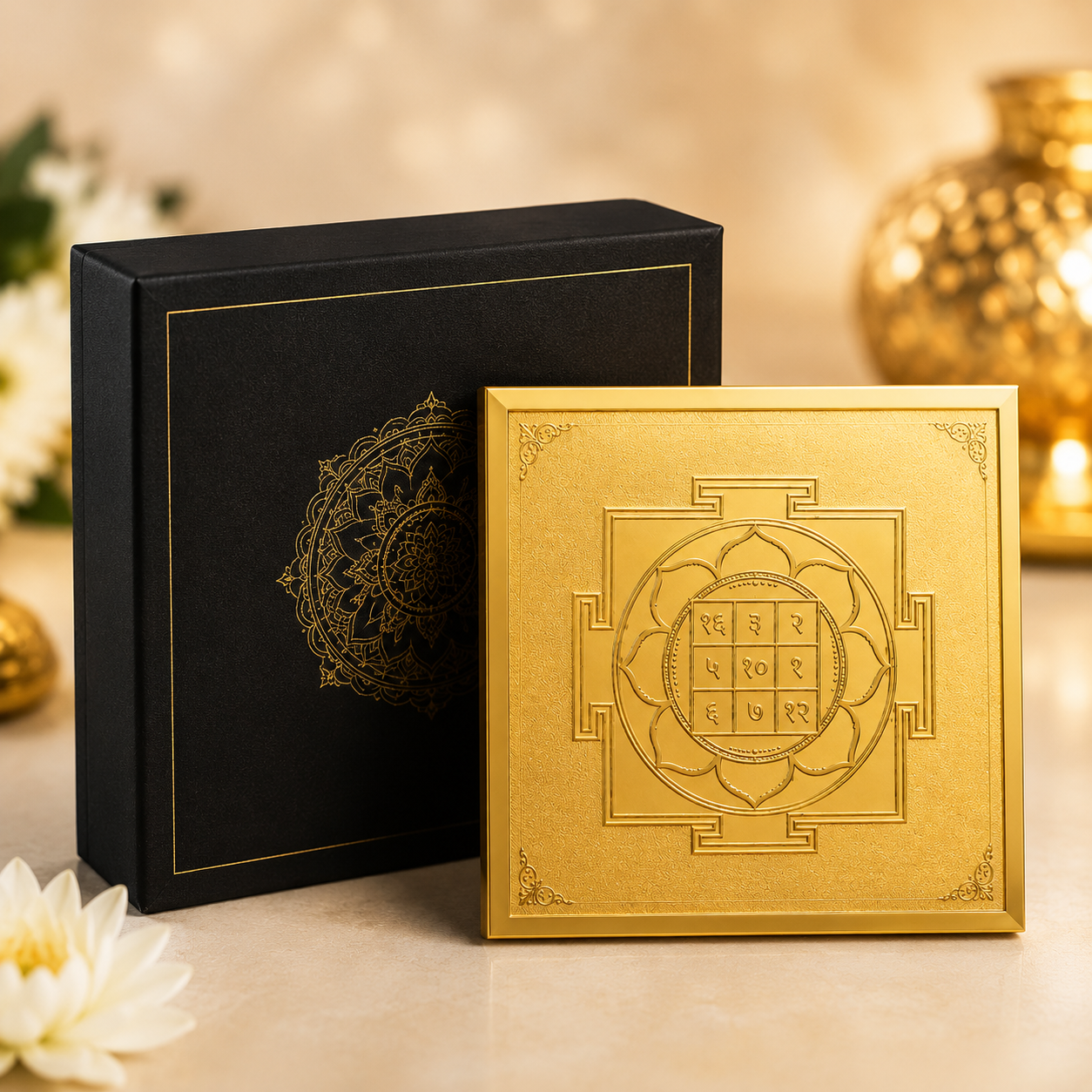 Gold Plated Shri Kuber Yantra - Image 2
