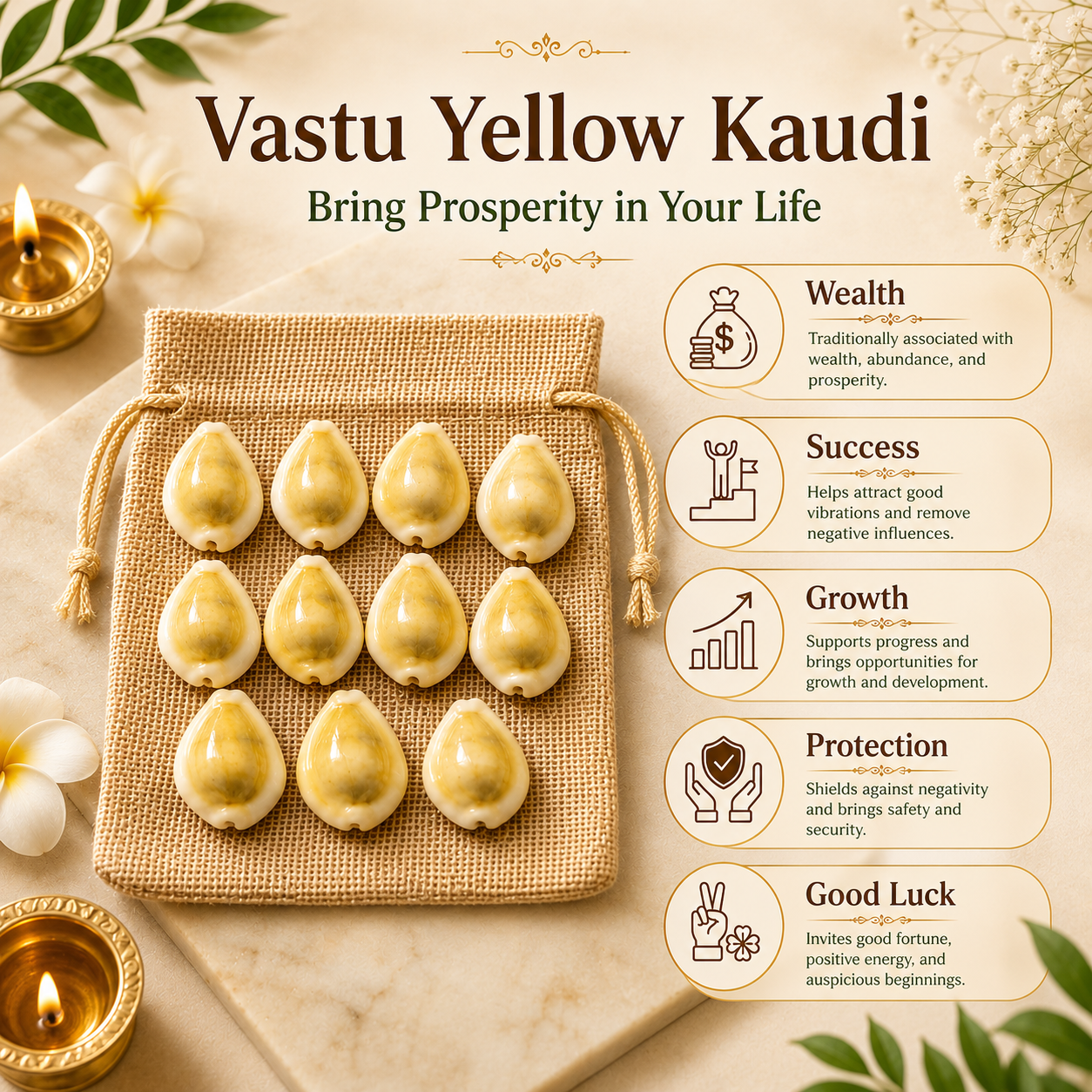 Shree Lakshmi Yellow Kaudi
