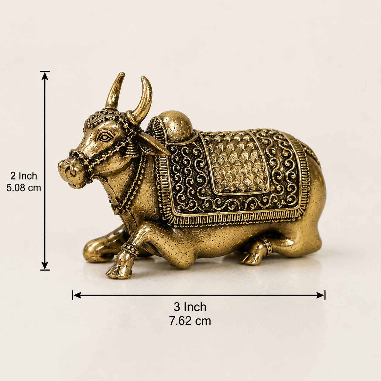 Brass Nandi Statue - Image 4